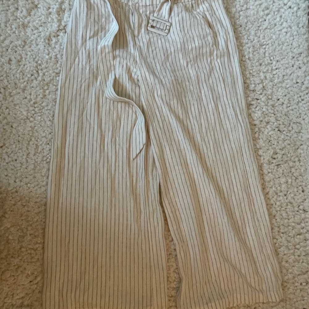 Wide Leg Linen Pants